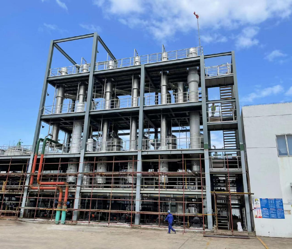 農藥行業高COD廢水五效降膜蒸發系統